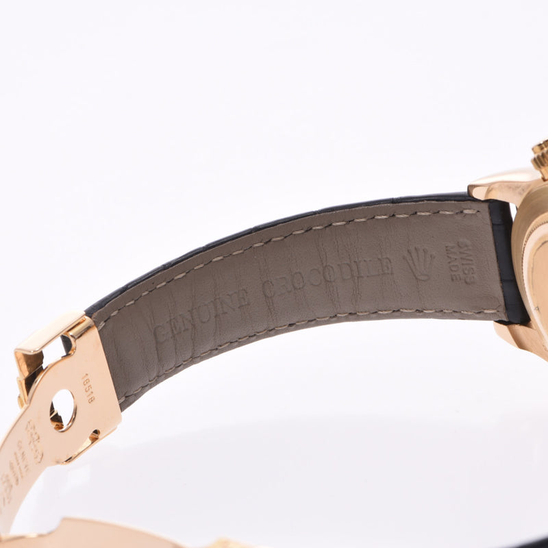 ROLEX 劳力士代托纳 16518NA 男士 YG/皮革手表自动绕组白色外壳表盘 A 级二手银藏