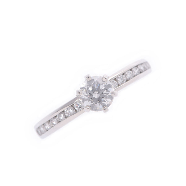 TIFFANY&amp;Co. Tiffany Solitaire Diamond 0.50ct #13 Half Diamond Ladies Pt950 Platinum Ring Ring A Rank Used Ginzo