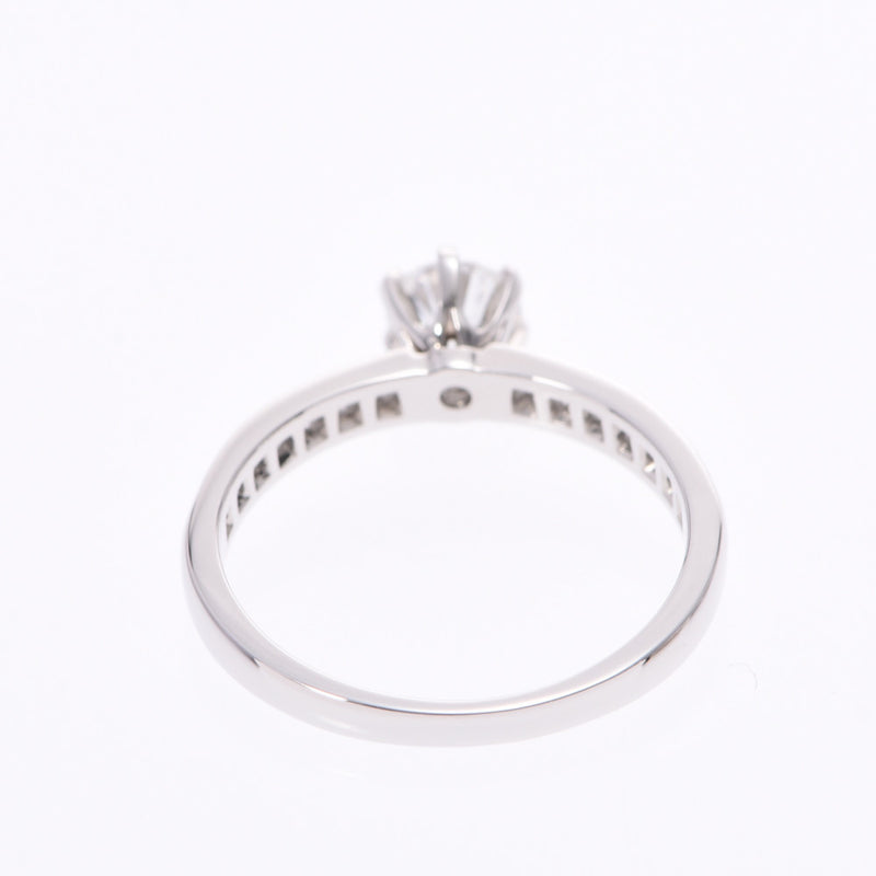 TIFFANY&amp;Co. Tiffany Solitaire Diamond 0.50ct #13 Half Diamond Ladies Pt950 Platinum Ring Ring A Rank Used Ginzo