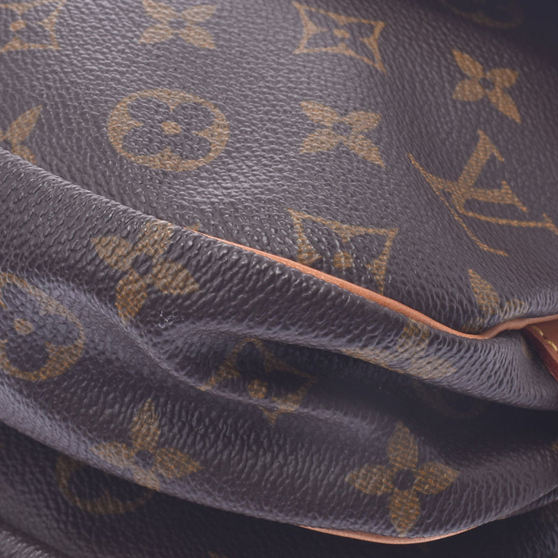 LOUIS VUITTON ルイヴィトン モノグラム ソミュール 30 ブラウン M42256 ユニセックス モノグラムキャンバス ショルダーバッグ Bランク 中古 銀蔵