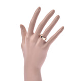 CARTIER Cartier Love Ring Half Diamond # 49 No. 9 Ladies K18YG Ring / Ring A Rank Used Ginzo