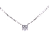 Cartier Cartier Soliteaire Diamond 0.22ct Ladies K18WG Necklace A-Rank Used Silgrin