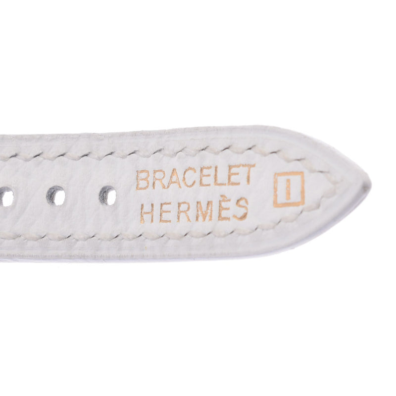 HERMES エルメス ケリー2 ドゥブルトゥール KT1.210 レディース SS/革 腕時計 クオーツ 白文字盤 Aランク 中古 銀蔵