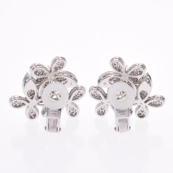 GRAFF Graff Triple Butterfly Cluster Earrings Ladies K18WG/Diamond Earrings A Rank Used Ginzo