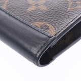 LOUIS VUITTON ルイヴィトンモノグラムマカサーポルトフォイユタノンブラウン / black M93800 メンズモノグラムマカサー folio wallet B rank used silver storehouse