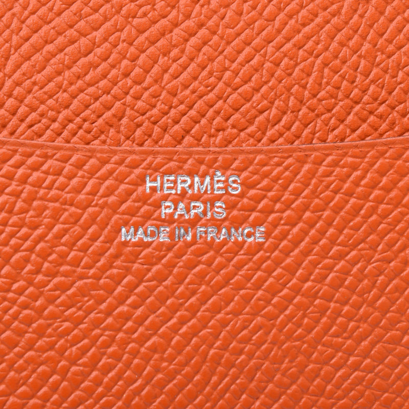 HERMES 爱马仕议程 PM 橙色 □R 标记 （约 2014） 中性沃爱普生笔记本封面 A 级二手银藏