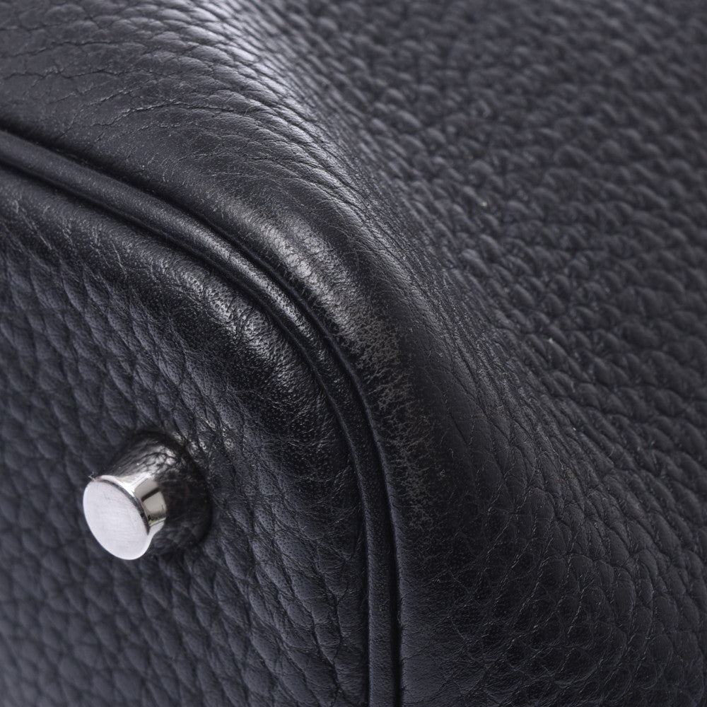 ⭐️極美品⭐️HERMES エルメス ピコタンロックMM ▢O刻印 ハンドバッグ エルメスピコタンロック MM 黒 シルバー金具 □O刻印(2011年頃)刻印
