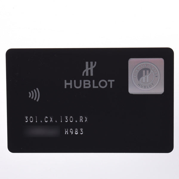Hublot Ublo Big Bang Black Magic 301.cx.130.rx男士钛/橡胶手表自动黑色文件A-Rank使用的水池