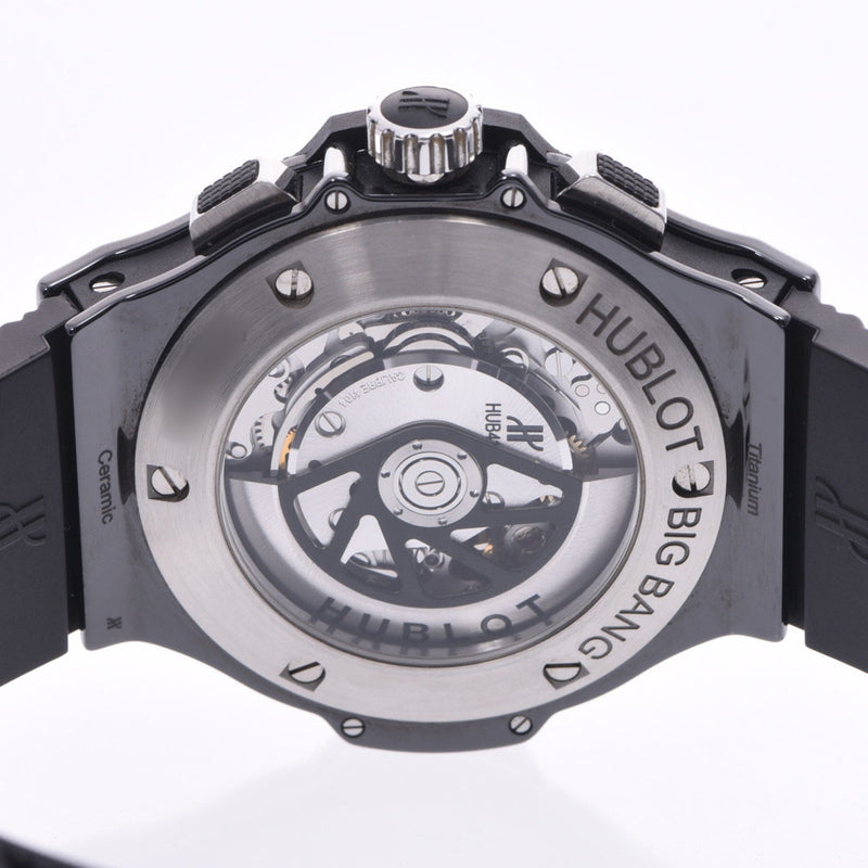 HUBLOT Hublot Big Bang Black Magic 301.CX.130.RX Men's Titanium/Rubber Watch Automatic Black Dial A Rank Used Ginzo