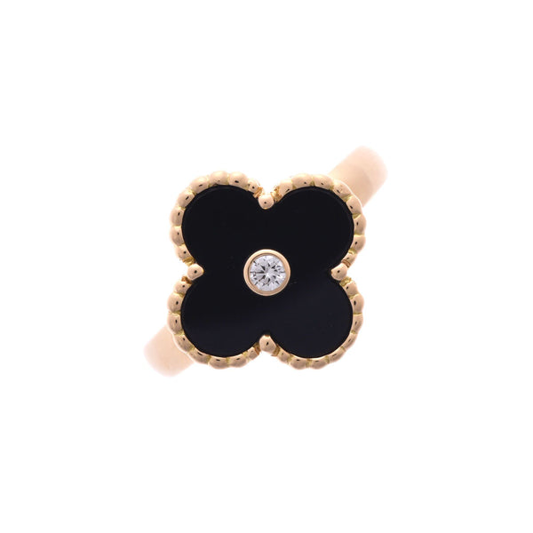 【8/31まで】ヴァンクリーフ＆アーペル　ヴィンテージアルハンブラ　リング ヴァンクリーフ＆アーペルヴィンテージアルハンブラ リング 1Pダイヤ