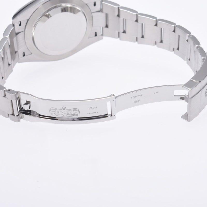 【現金特価】ROLEX ロレックス オイスターパーペチュアル 41 124300 メンズ SS 腕時計 自動巻き グリーン文字盤 未使用 銀蔵