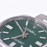 【現金特価】ROLEX ロレックス オイスターパーペチュアル 41 124300 メンズ SS 腕時計 自動巻き グリーン文字盤 未使用 銀蔵