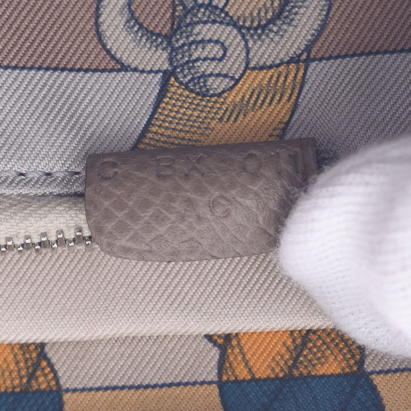 HERMES Hermes,Azap Long Silk-in Etoop C Imprint(大约2018年)Unisex Voepson,Long Wallet AB Rank,使用银器