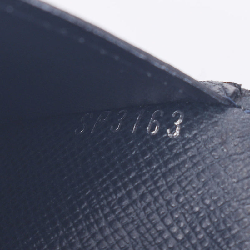 Louis Vuitton Louis Vuitton Taiga Portfoille Braze Blue Marine M30502 Men's Leather Long Wallet B Rank Used Sinkjo