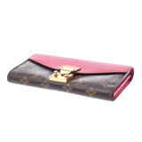 Louis Vuitton Louis Vuitton Monogram Portfoille Pass Oeroro M58413 Women's Monogram Canvas Long Wallet B Rank Used Silgrin