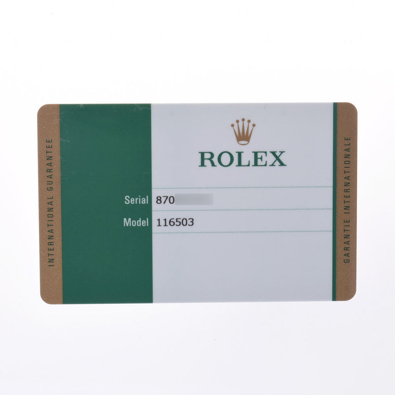 【現金特価】ROLEX ロレックス デイトナ 116503 メンズ YG/SS 腕時計 自動巻き 黒文字盤 未使用 銀蔵