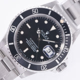 ROLEX Rolex Submarina Black Bezel 16610 Men's SS Watch Automatic Wound Black Table AB Rank Used Sinkjo