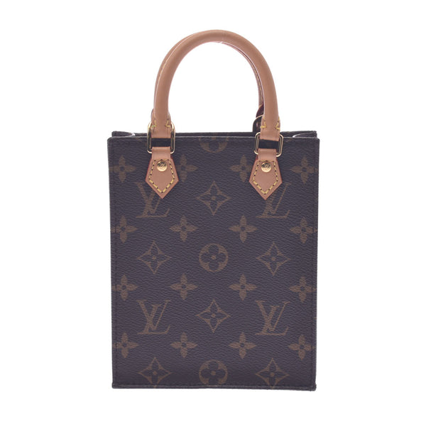 LOUIS VUITTON ルイヴィトン モノグラム プティット サックプラ 2WAYバッグ ブラウン M69442 レディース モノグラムキャンバス ハンドバッグ ABランク 中古 銀蔵