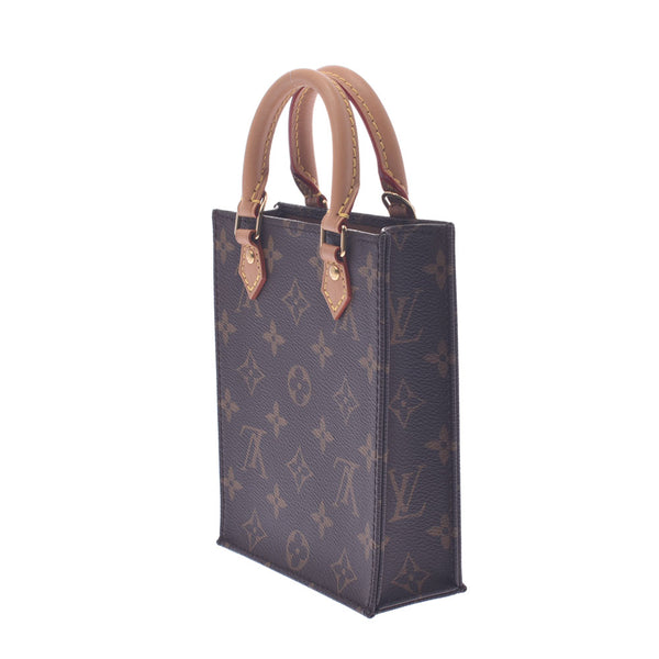 LOUIS VUITTON ルイヴィトン モノグラム プティット サックプラ 2WAYバッグ ブラウン M69442 レディース モノグラムキャンバス ハンドバッグ ABランク 中古 銀蔵