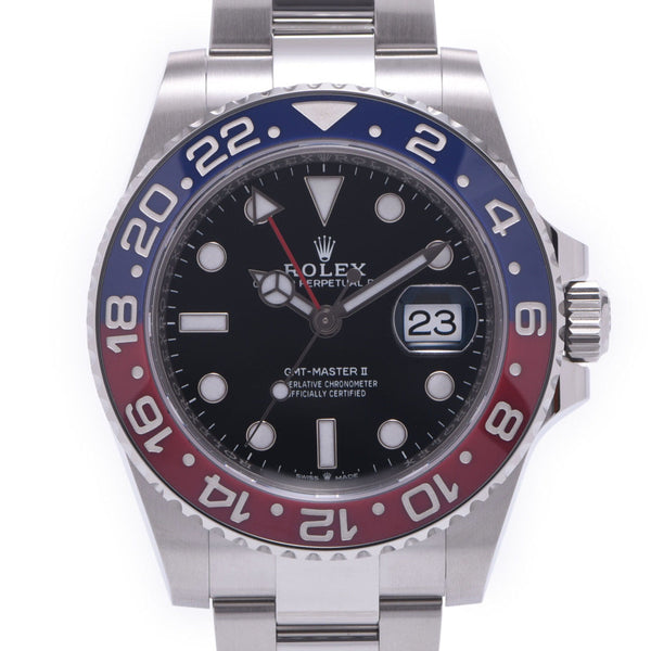 [Cash Special price] ROLEX Rolex GMT Master 2 Blue / Red Bezel 2021 New Oyster Bless Specifications 126710BLRO Men's SS Automatic Wound Black Table Unused Silgrin