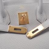 HERMES エルメス バーキン 30 パールグレー シルバー金具 Ｄ刻印(2019年頃) レディース トリヨンクレマンス ハンドバッグ 未使用 銀蔵