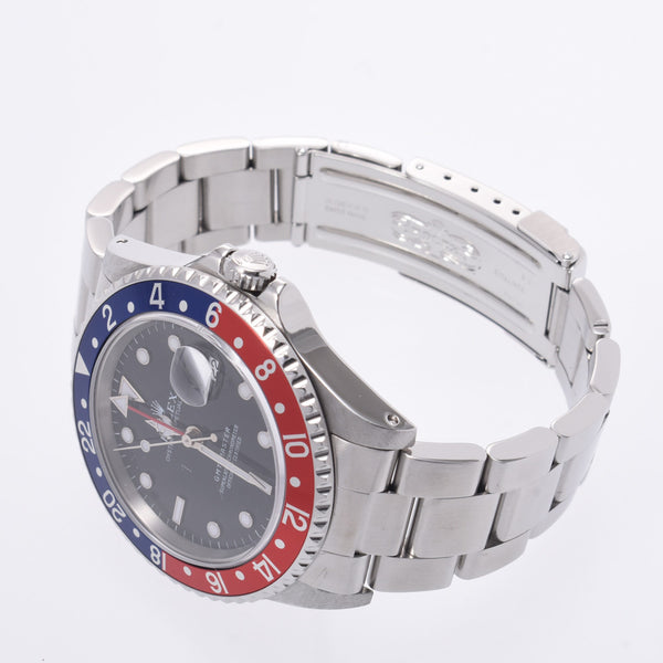 ROLEX Rolex GMT Master Blue / Red Bezel 16700 Men's SS Watch Automatic Wound Black Table A-Rank Used Silgrin