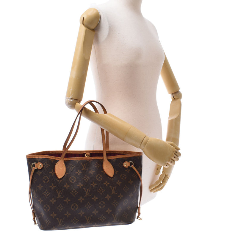 LOUIS VUITTON ルイヴィトン モノグラム ネヴァーフル PM フューシャ M41245 レディース モノグラムキャンバス ハンドバッグ Bランク 中古 銀蔵