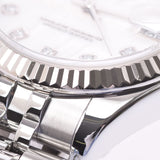 ROLEX ROLEX: Days Just-Juste 10P Diamond: 178274NG Ladies WG/SS WG/SS wristwatch: Pinkshell script: A-rank used silver