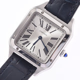 CARTIER カルティエ サントス デュモン SM WSSA0023 レディース SS/革 腕時計 クオーツ アイボリー系文字盤 Aランク 中古 銀蔵