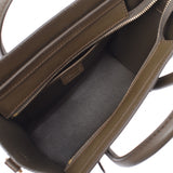 CELINE Celine Luggage Nanoshopper 2WAY Khaki Women's Curf Handbag A rank used Silgrin