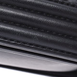 CHANEL シャネル ボーイシャネル チェーンショルダー 黒 アンティーク調シルバー金具 レディース ラムスキン ショルダーバッグ ABランク 中古 銀蔵