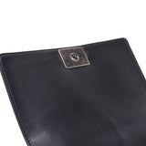 CHANEL シャネル ボーイシャネル チェーンショルダー 黒 アンティーク調シルバー金具 レディース ラムスキン ショルダーバッグ ABランク 中古 銀蔵