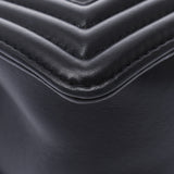 CHANEL シャネル ボーイシャネル チェーンショルダー 黒 アンティーク調シルバー金具 レディース ラムスキン ショルダーバッグ ABランク 中古 銀蔵