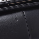 CHANEL シャネル ボーイシャネル チェーンショルダー 黒 アンティーク調シルバー金具 レディース ラムスキン ショルダーバッグ ABランク 中古 銀蔵