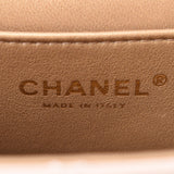 Chanel Chanel Matrasse Chain Shoulder Fake Pearl Baby Pink Gold Bracket Ladies Lambskin Shoulder Bag A rank used Silgrock