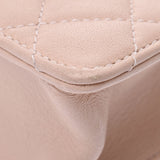 Chanel Chanel Matrasse Chain Shoulder Fake Pearl Baby Pink Gold Bracket Ladies Lambskin Shoulder Bag A rank used Silgrock