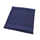 Louis Vuitton Louis Vuitton Monogram 紺 M72412 Unisex Silk 60% Wool 40% Shall Unused Single