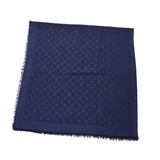 Louis Vuitton Louis Vuitton Monogram 紺 M72412 Unisex Silk 60% Wool 40% Shall Unused Single
