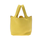 HERMES エルメス ピコタンロック PM ライム シルバー金具 Y刻印(2020年頃)  レディース トリヨンクレマンス ハンドバッグ 未使用 銀蔵