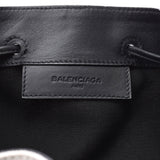 Balenciaga Balenciaga Navy bucket natural / black 409000 Womens Canvas / leather shoulder bag a