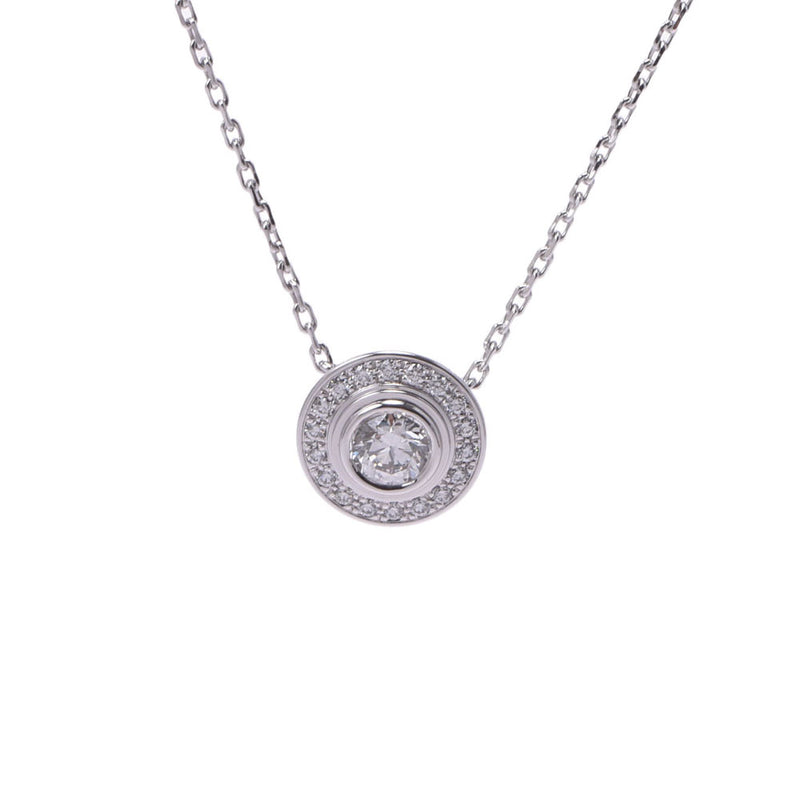 CARTIER Cartier, Dame, Dom, Neckles. Diamond, 0.20 ct, F-IF-3EX Ladies, K18WG necklace, Class A, used, rank, silver.