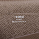 Hermes Baan Souffle OP OP silver wrap up ladies' Epson Wallet