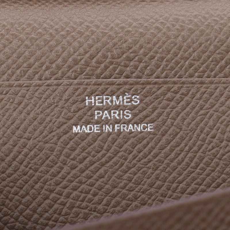 Hermes Baan Souffle OP OP silver wrap up ladies' Epson Wallet