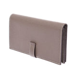 Hermes Baan Souffle OP OP silver wrap up ladies' Epson Wallet