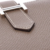 Hermes Baan Souffle OP OP silver wrap up ladies' Epson Wallet