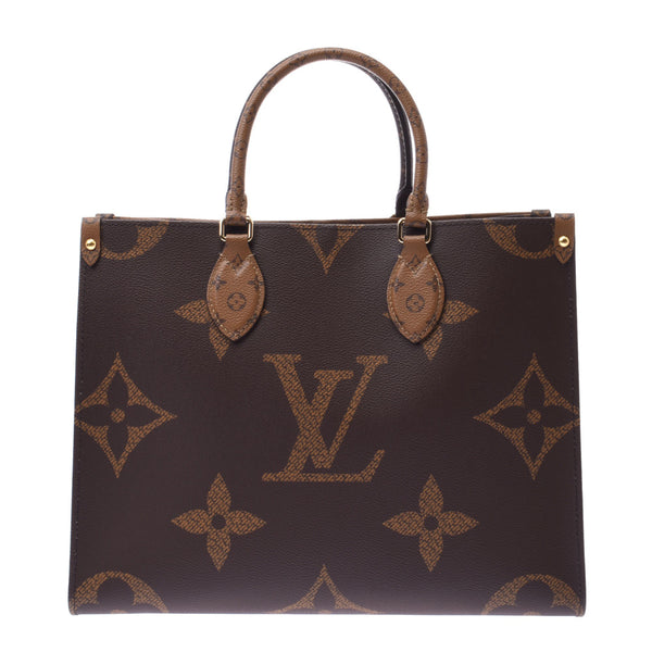 LOUIS VUITTON ルイヴィトン モノグラム リバース オンザゴーMM 2WAY ブラウン M45321 ユニセックス モノグラムキャンバス トートバッグ 新品 銀蔵