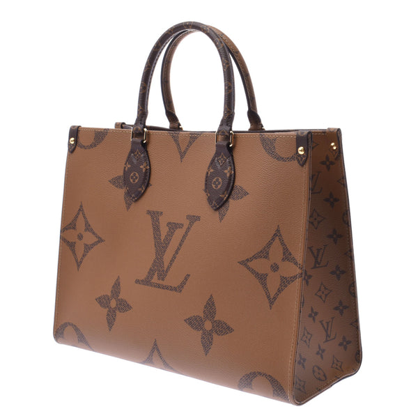 LOUIS VUITTON ルイヴィトン モノグラム リバース オンザゴーMM 2WAY ブラウン M45321 ユニセックス モノグラムキャンバス トートバッグ 新品 銀蔵