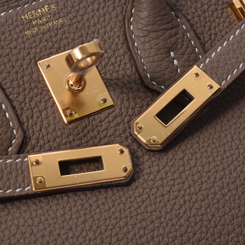 Hermes Hermes Burkin 25 Ethpop Palladium Bracket Z Engraved (around 2021) Women's Togo Handbag New Silgrin