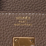 Hermes Hermes Burkin 25 Ethpop Palladium Bracket Z Engraved (around 2021) Women's Togo Handbag New Silgrin