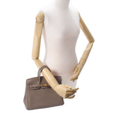 Hermes Hermes Burkin 25 Ethpop Palladium Bracket Z Engraved (around 2021) Women's Togo Handbag New Silgrin